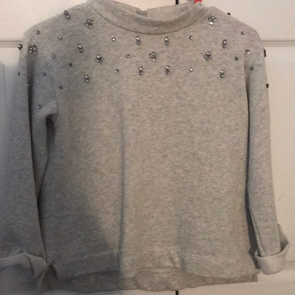 Grey Sweater with gems